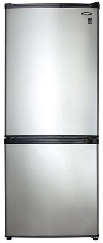 Danby - 23.8125 Inch 9.2 cu. ft Bottom Mount Refrigerator in Stainless - DFF092C1BSLDB Stainless