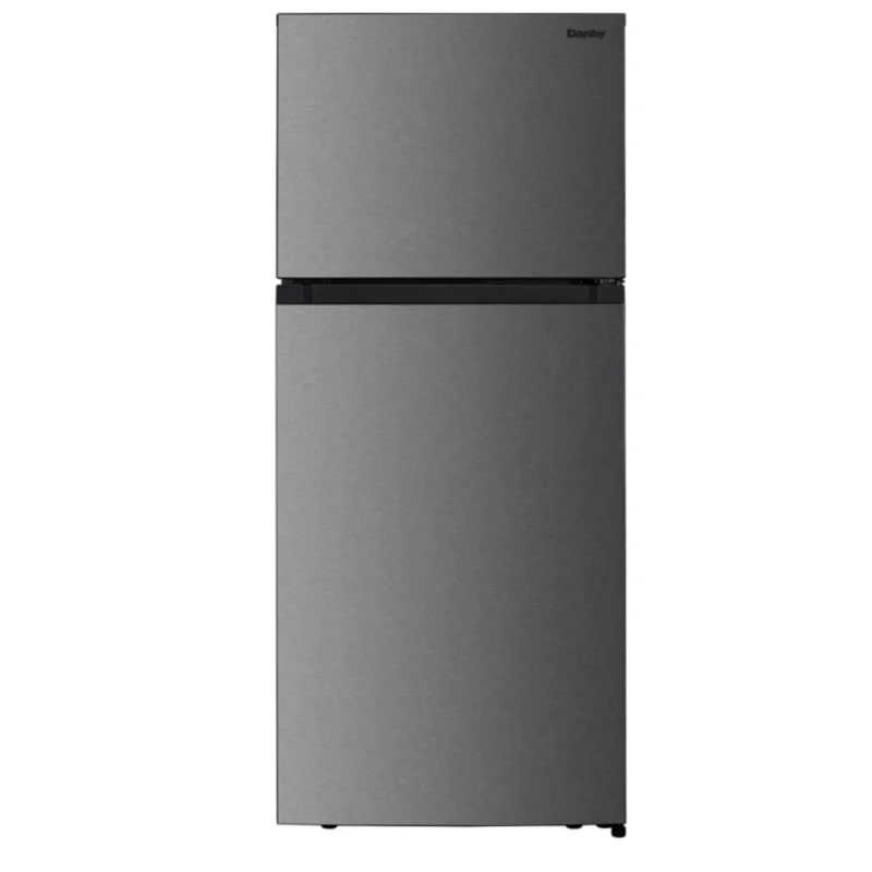 Danby - 27.94 Inch 18 cu. ft Top Mount Refrigerator in Stainless - DFF176B1SLDB Stainless