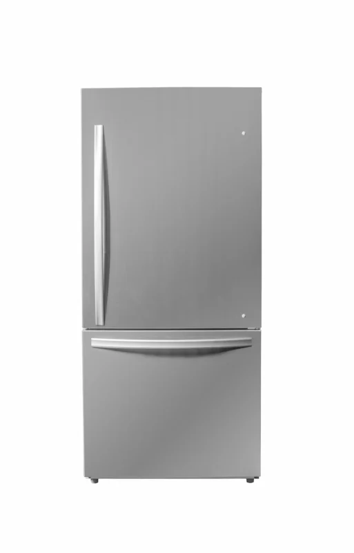 Danby - 29.5 Inch 18.7 cu. ft Bottom Mount Refrigerator in Stainless - DBM187E1SSDB Stainless