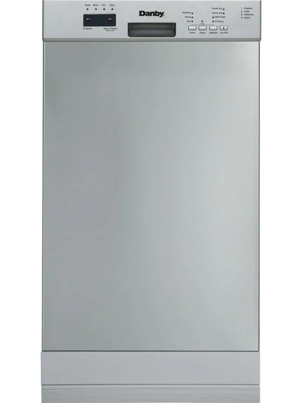 Danby - 51 dBA Built In Dishwasher in Stainless - DDW18D1ESS Stainless