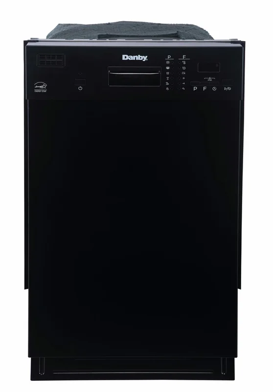 Danby - 52 dBA Built In Dishwasher in Black - DDW1804EB Black