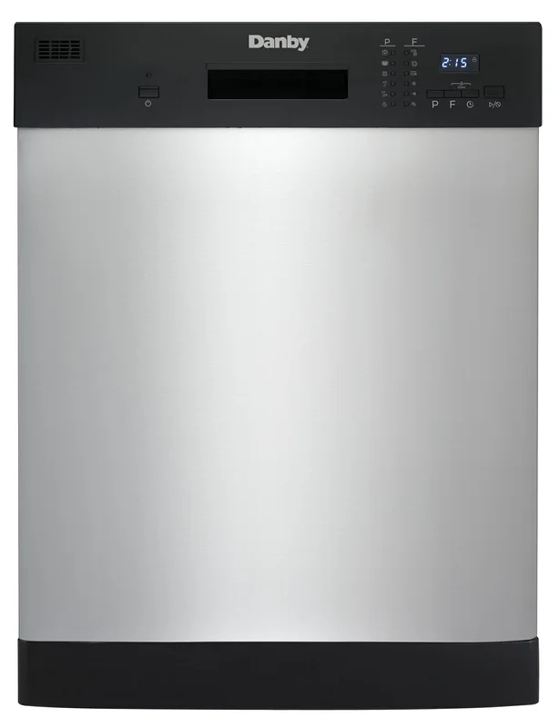Danby - 52 dBA Built In Dishwasher in Stainless - DDW2404EBSS Stainless