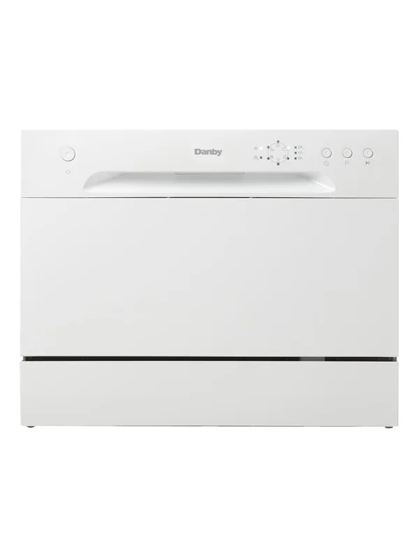 Danby - 52 dBA Compact Dishwasher in White - DDW621WDB White