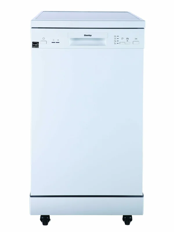 Danby - 52 dBA Portable Dishwasher in White - DDW1805EWP White