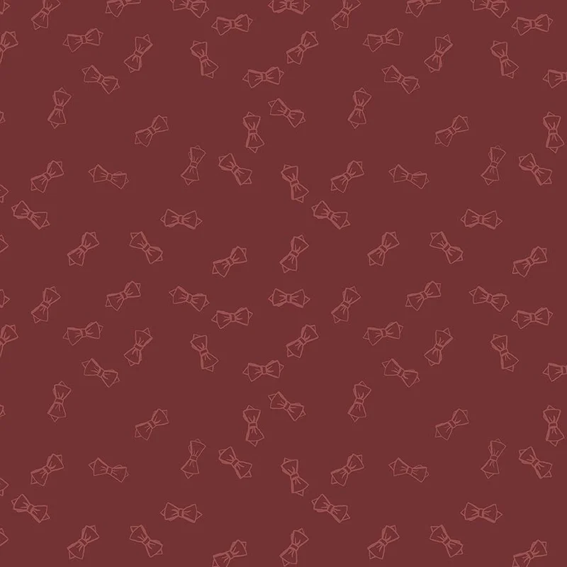 DAPPER DEN: Bow Ties-Port (1/4 Yard)