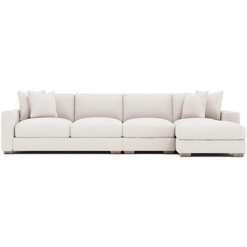 Dawkins Performance Fabric Sectional, 133.5" W x 40.5"D