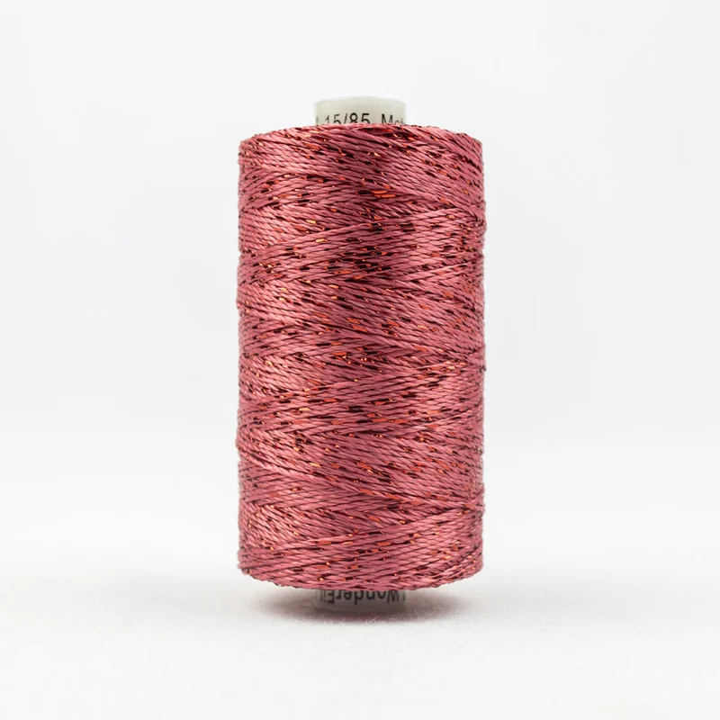 DAZZLE: 8wt Rayon Metallic 200yds-Coral Rose 2514