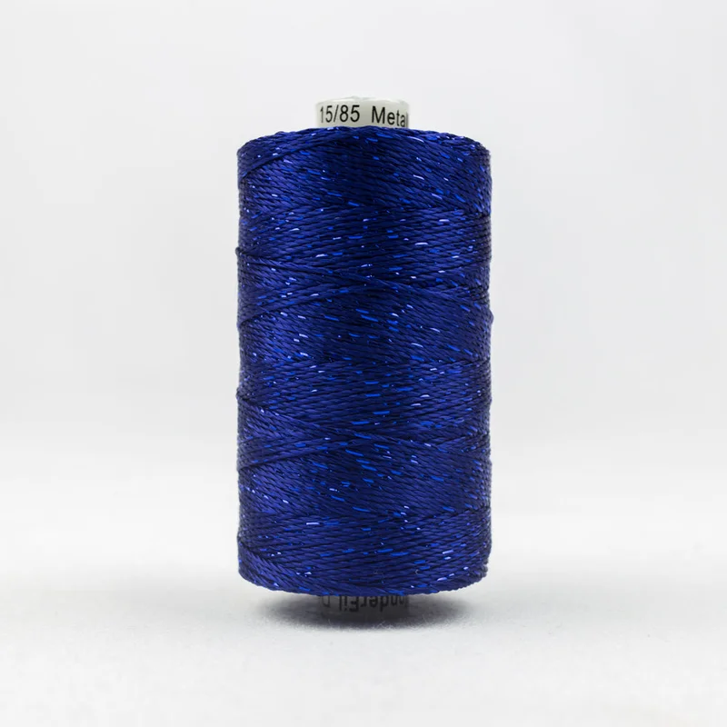 DAZZLE: 8wt Rayon Metallic 200yds-Dark Blue 50
