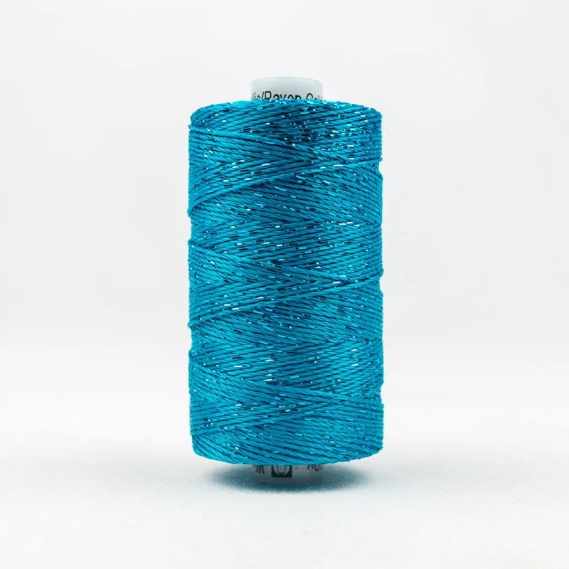 DAZZLE: 8wt Rayon Metallic 200yds-Dark Turquoise 538
