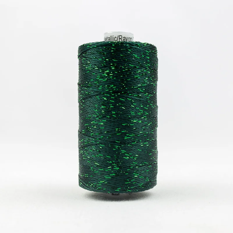 DAZZLE: 8wt Rayon Metallic 200yds-Forest Green 566