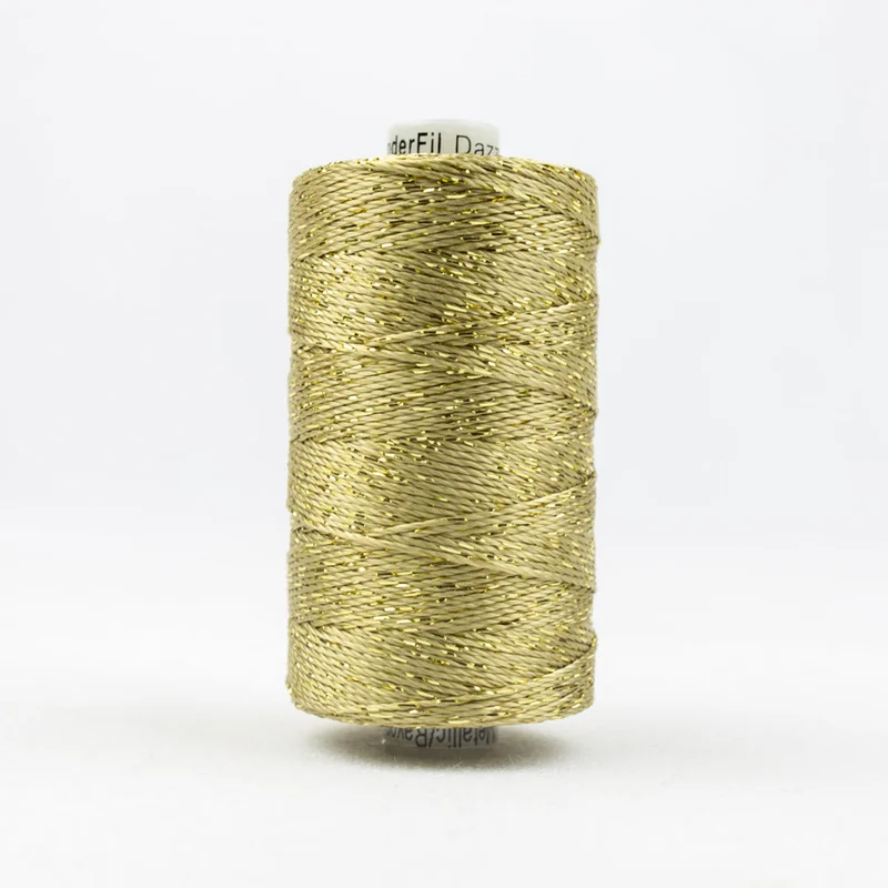 DAZZLE: 8wt Rayon Metallic 200yds-Gold 1000