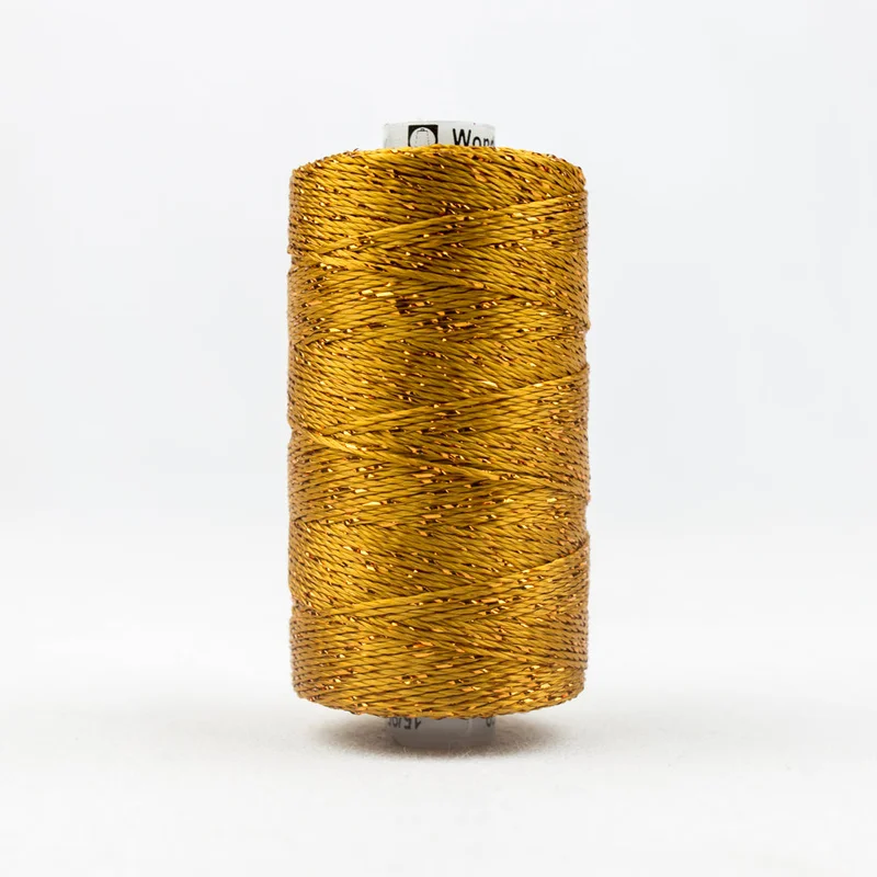 DAZZLE: 8wt Rayon Metallic 200yds-Golden Brown 328