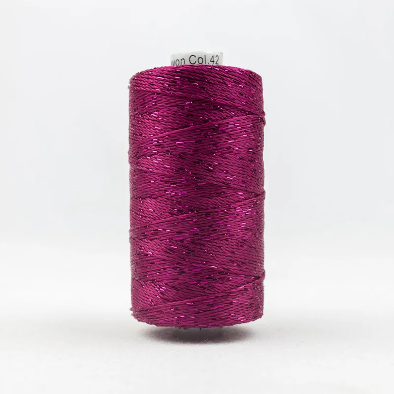 DAZZLE: 8wt Rayon Metallic 200yds-Raspberry 42