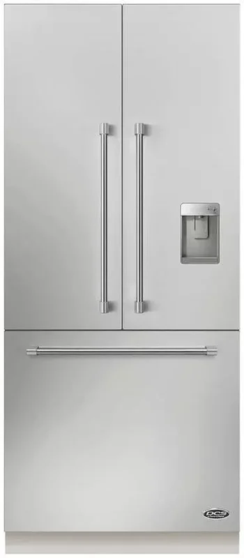 DCS - 35.65625 Inch 16.8 cu. ft Built In / Integrated French Door Refrigerator in Stainless - RS36A80UC1 Stainless