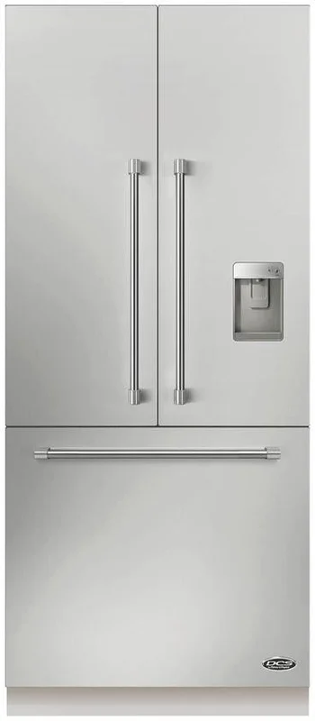 DCS - 36 Inch 16.8 cu. ft Built In / Integrated French Door Refrigerator in Stainless - RD3684CU Stainless