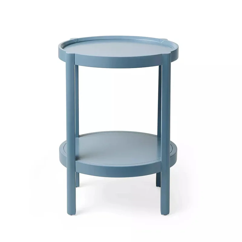 Deen Side Table - Captains Blue, 16.4"W x 13.4" D