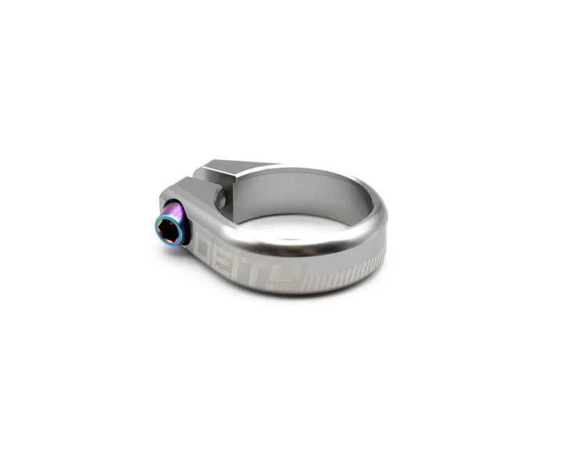 Deity Circuit Seat Collar Bolt - Titanium Rainbow Oil Slick