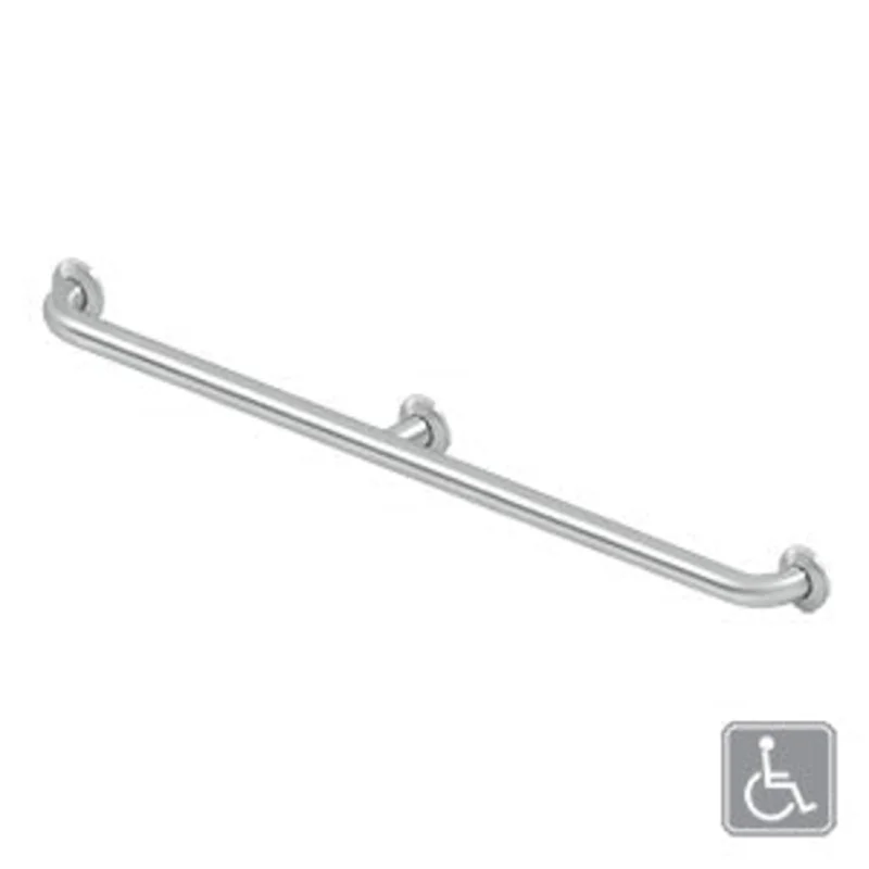 Deltana - Bathroom Accessories - 42" Grab Bar w/ Center Post / Stainless Steel