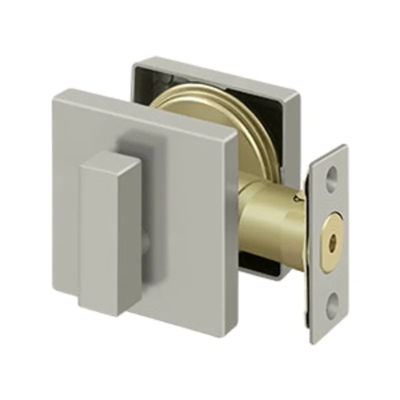 Deltana - Deadbolts - Modern Square Deadbolt Lock Grade 3 / Zinc