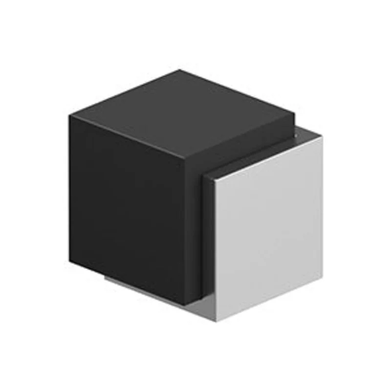 Deltana - Floor Bumpers - 1-3/4" Contemporary Cube Floor Door Bumper