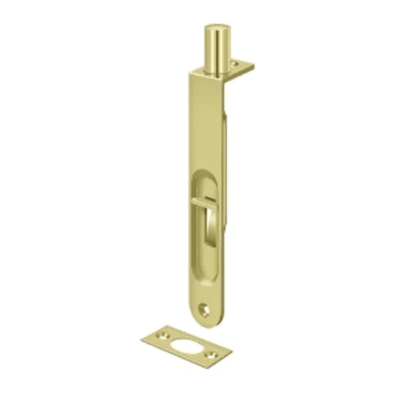 Deltana - Flush Bolts - 6" Heavy Duty Round Edge Flush Bolt