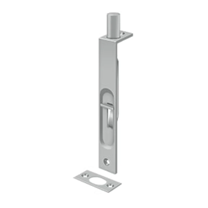 Deltana - Flush Bolts - 6" Heavy Duty Square Edge Flush Bolt / Stainless Steel