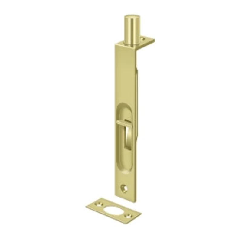 Deltana - Flush Bolts - 6" Heavy Duty Square Edge Flush Bolt