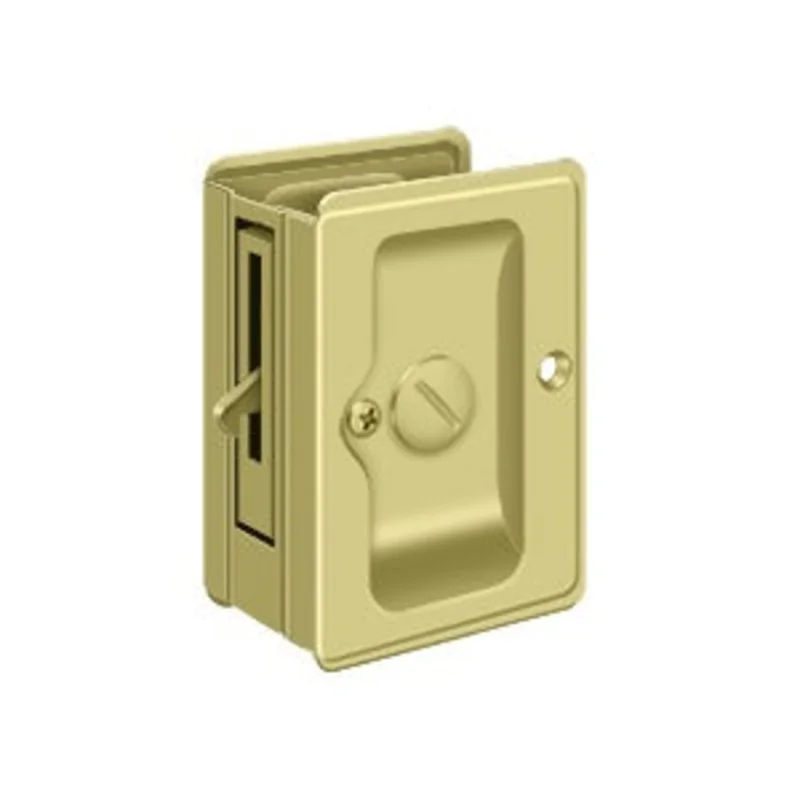 Deltana - Pocket Door Locks - 1/4" x 2-1/4" Heavy Duty Adjustable Sliding Door Privacy
