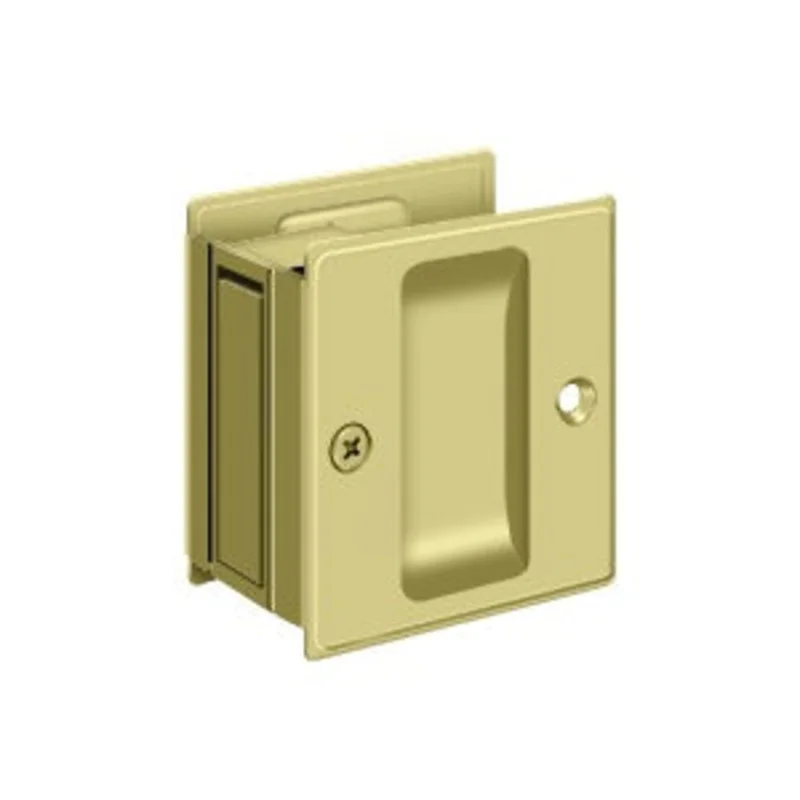 Deltana - Pocket Door Locks - 2-1/2" x 2-3/4" Sliding Door Lock Passage
