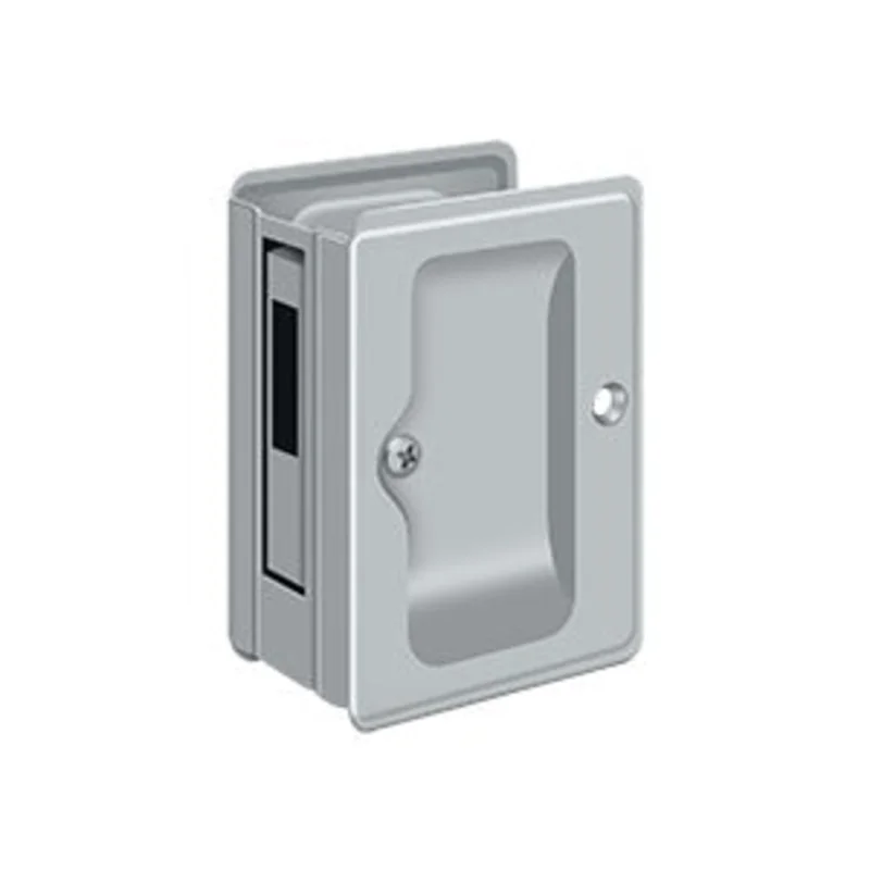 Deltana - Pocket Door Locks - 3-1/4" x 2-1/4" Heavy Duty Adjustable Sliding Door Receiver