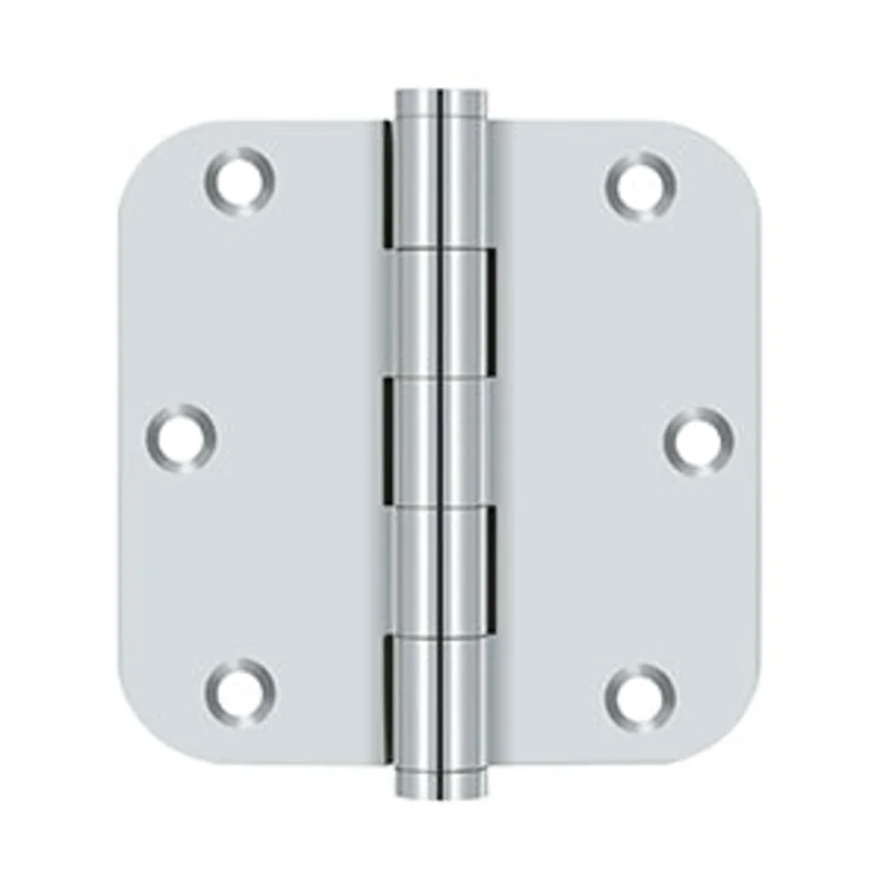 Deltana - Solid Brass Hinges - 3-1/2" x 3-1/2" Door Hinge 5/8" Radius Corner (Pairs)