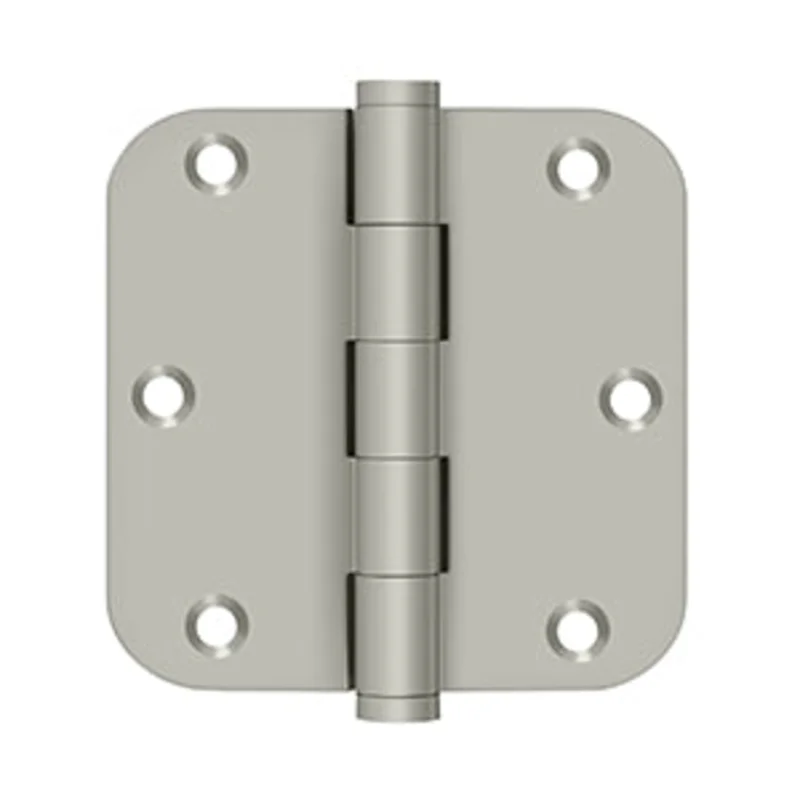 Deltana - Solid Brass Hinges - 3-1/2" x 3-1/2" Residential Door Hinge 5/8" Radius Corner (Pairs)