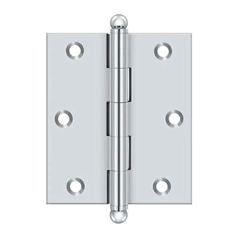 Deltana - Solid Brass Hinges - 3" x 2-1/2" Cabinet Hinge (Pairs)