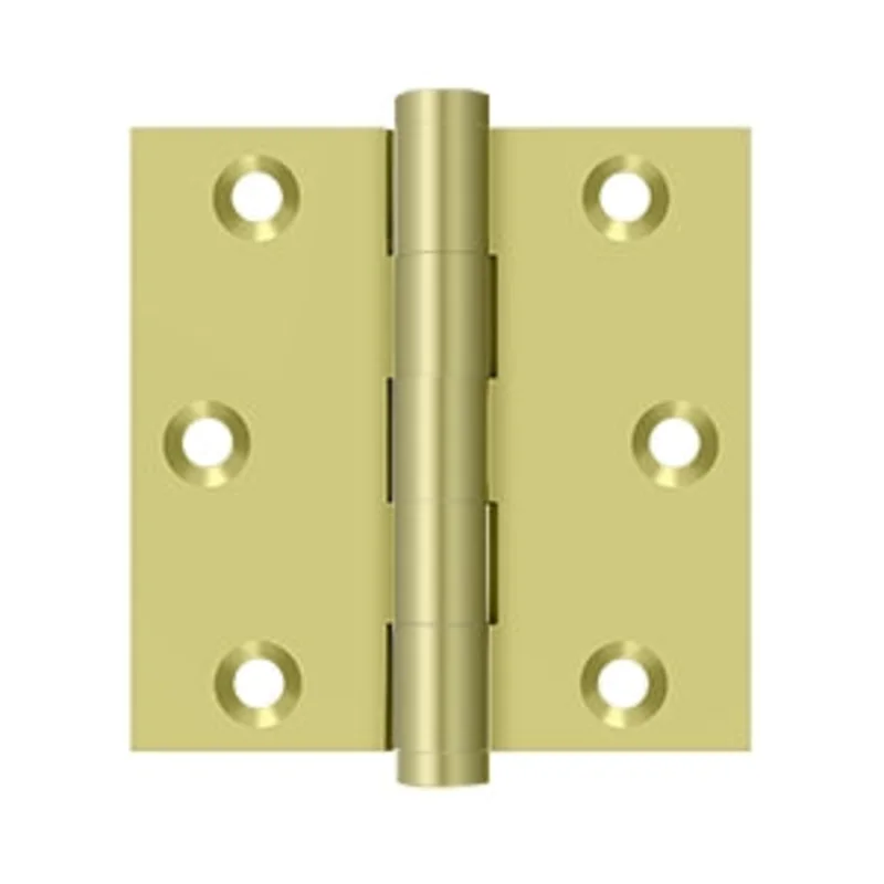 Deltana - Solid Brass Hinges - 3" x 3" Door Hinge Square Corner (Pairs)