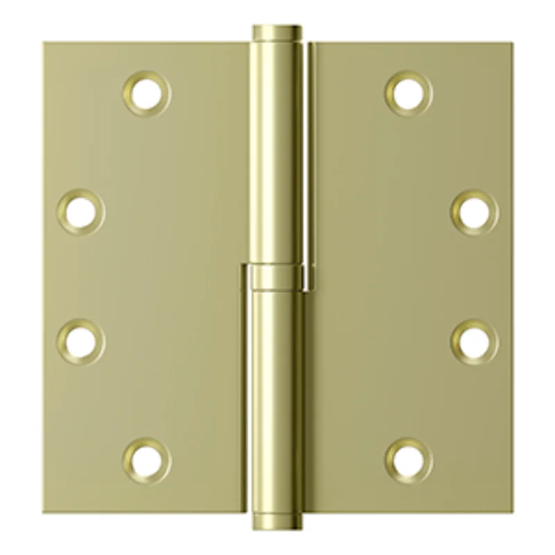 Deltana - Solid Brass Hinges - 4-1/2" x 4-1/2" Lift-Off Door Hinge (Each)