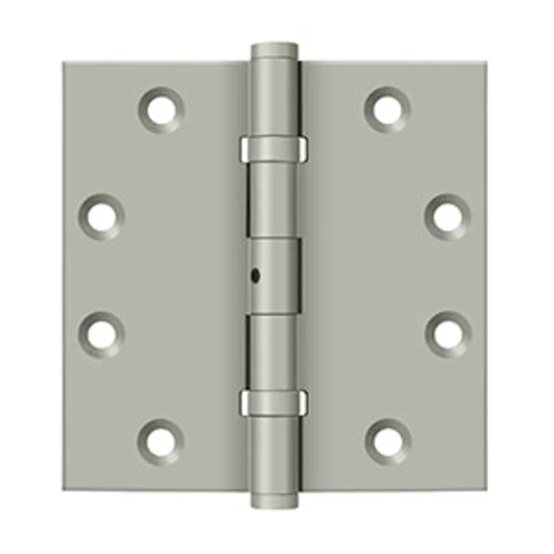Deltana - Solid Brass Hinges - 4-1/2" x 4-1/2" NRP Ball Bearing Door Hinge Square Corner (Pairs)
