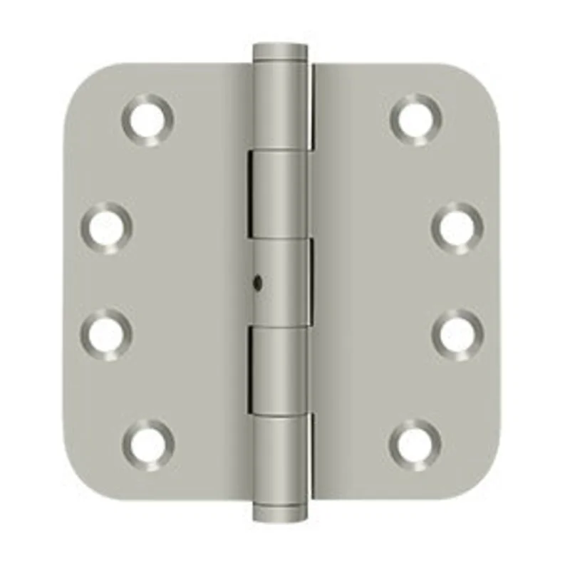 Deltana - Solid Brass Hinges - 4" x 4" NRP Door Hinge 5/8" Radius Corner (Pairs)
