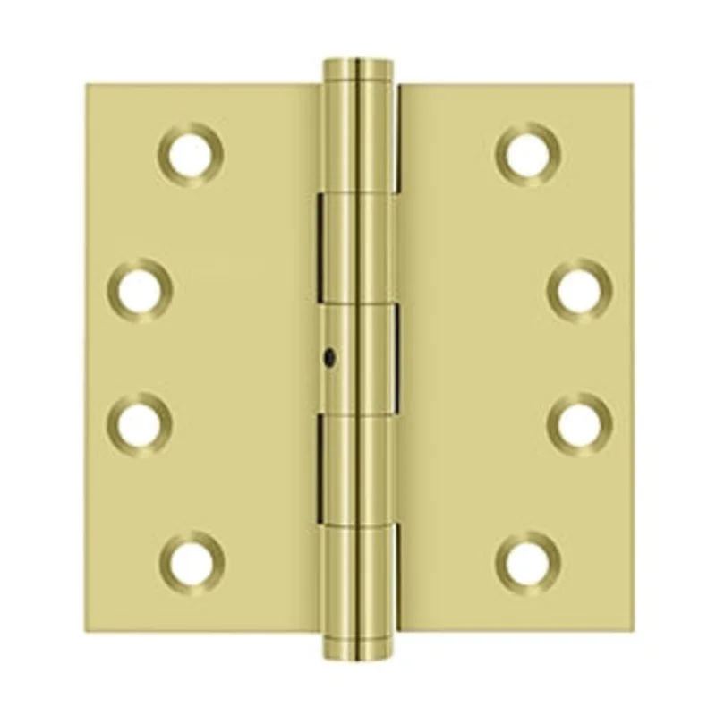 Deltana - Solid Brass Hinges - 4" x 4" NRP Door Hinge Square Corner (Pairs)