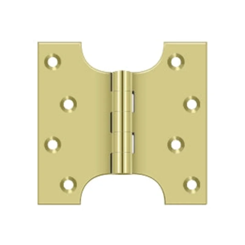 Deltana - Solid Brass Hinges - 4" x 4" Parliament Door Hinge (Pairs)