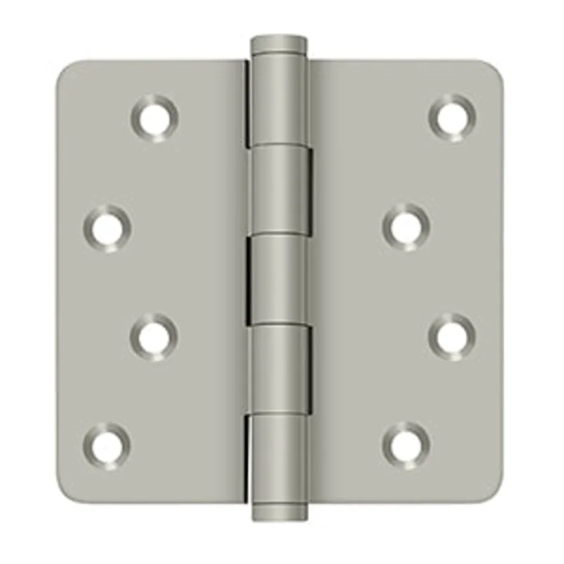 Deltana - Solid Brass Hinges - 4" x 4" Zig Zag Residential Door Hinge 1/4" Radius Corner (Pairs)