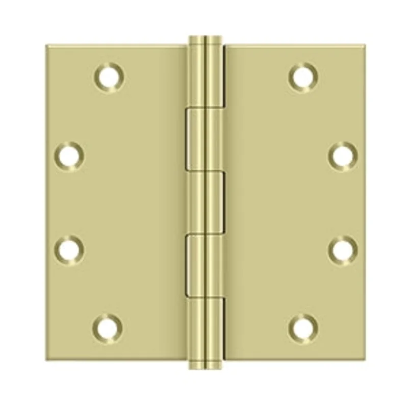 Deltana - Solid Brass Hinges - 5" x 5" Door Hinge Square Corner (Pairs)