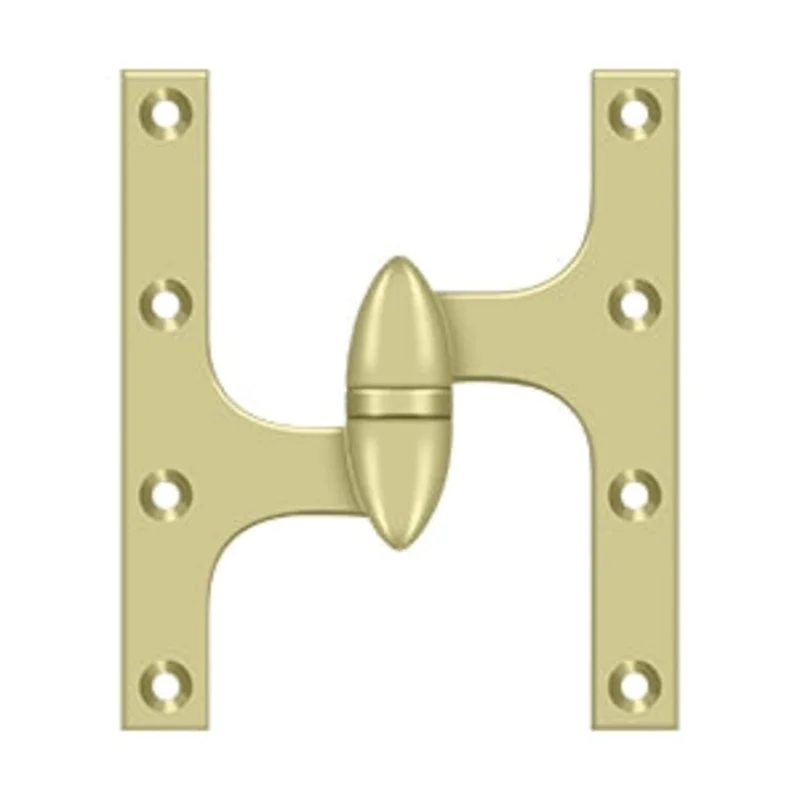 Deltana - Solid Brass Hinges - 6" x 5" Olive Knuckle Door Hinge (Each)