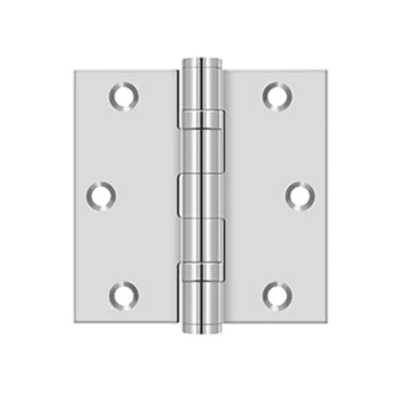 Deltana - Stainless Steel Hinges - 3-1/2" x 3-1/2" Ball Bearing Door Hinge Square Corner (Pairs)