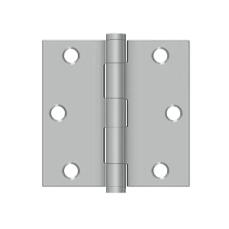 Deltana - Stainless Steel Hinges - 3-1/2" x 3-1/2" Residential Door Hinge Square Corner (Pairs)