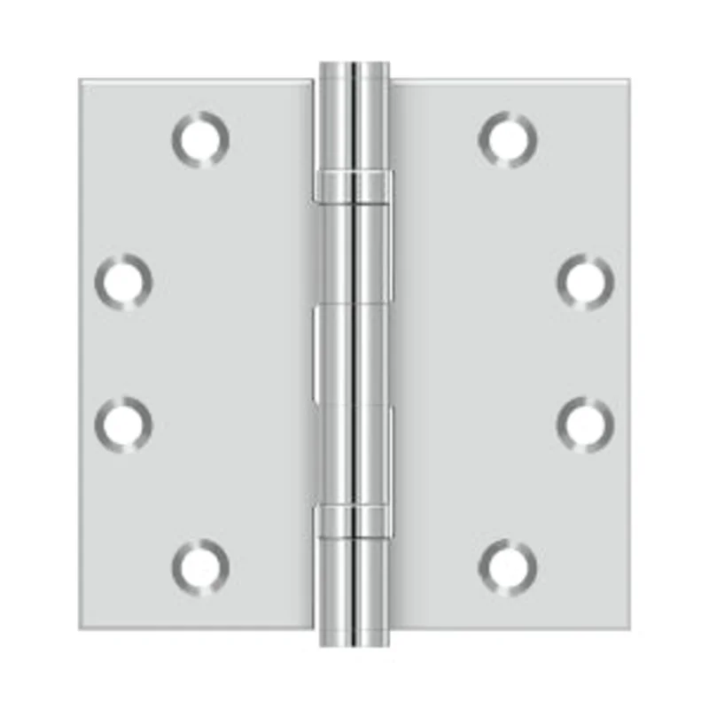 Deltana - Stainless Steel Hinges - 4-1/2" x 4-1/2" Ball Bearing Door Hinge Square Corner (Pairs)