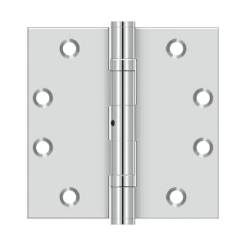 Deltana - Stainless Steel Hinges - 4-1/2" x 4-1/2" NRP Ball Bearing Door Hinge Square Corner (Pairs)