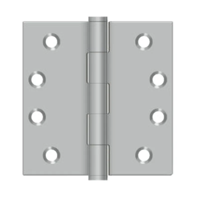 Deltana - Stainless Steel Hinges - 4" x 4" Residential Door Hinge Square Corner (Pairs)