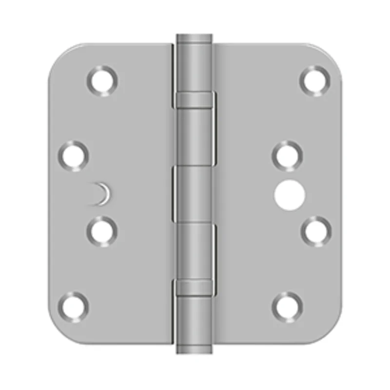Deltana - Stainless Steel Hinges - 4" x 4" Residential Security Ball Bearing Door Hinge 5/8" Radius Corner (Pairs)