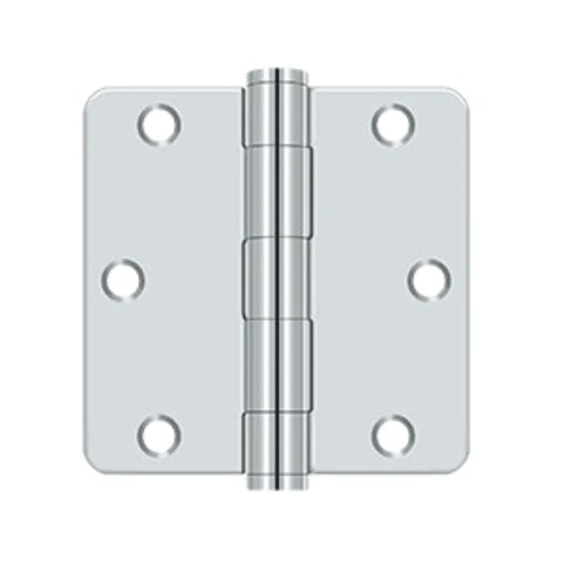 Deltana - Steel Hinges - 3-1/2" x 3-1/2" Heavy Duty Door Hinge 1/4" Radius Corner (Pairs)