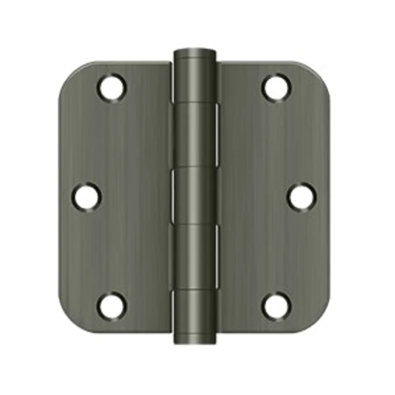 Deltana - Steel Hinges - 3-1/2" x 3-1/2" Heavy Duty Door Hinge 5/8" Radius Corner (Pairs)